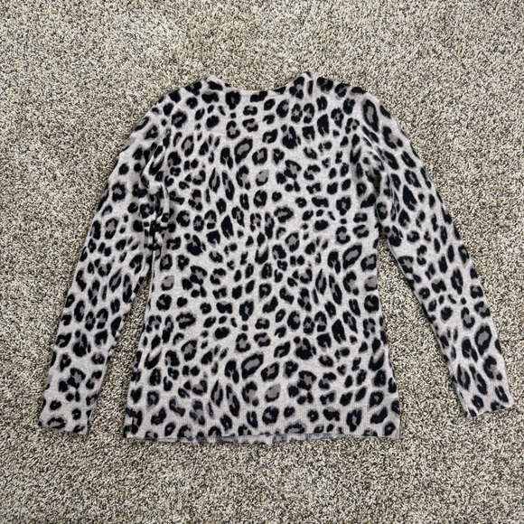 Charter Club Luxury Cashmere Sweater Cheetah Leopard Women's Size Small - Picture 5 of 7